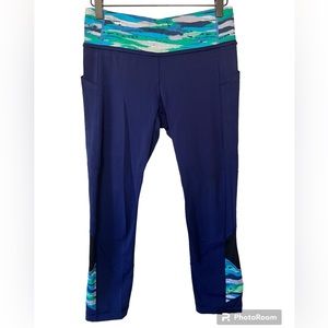 Lululemon mesh pace rival crop capri